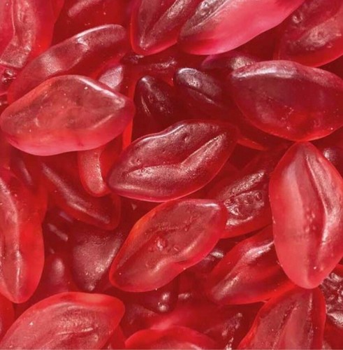 Red lips jelly sweets - sweets, retro