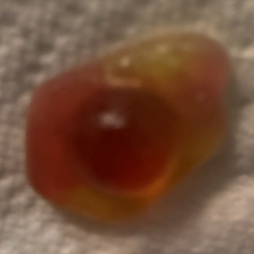 Red yellow soft gummy sweets - yellow,