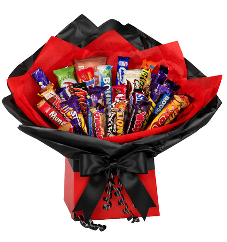 Large black red chocolate - , &