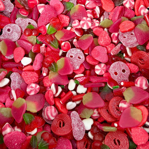 Red sweet mix retro - sweet, sweets
