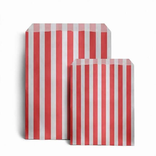 Candy stripe paper bags - bags,