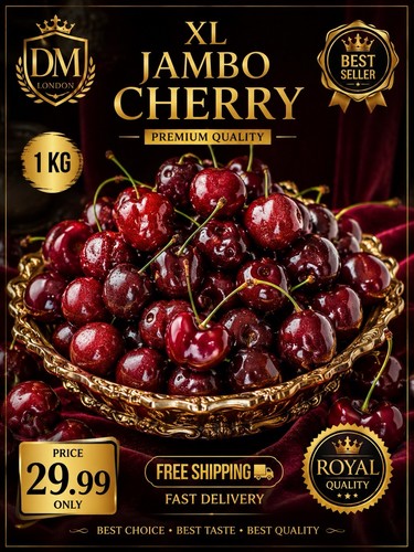 Jumbo sweet cherries 1kg - xl,