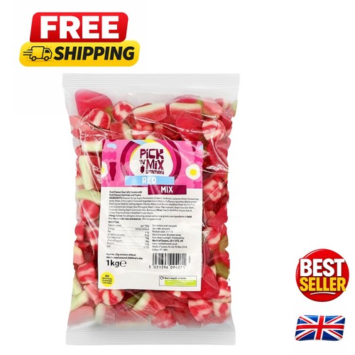 Large 1kg pack retro red - 1kg, of
