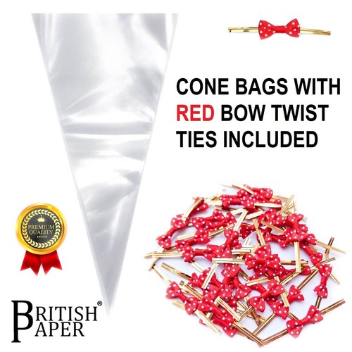 Cone sweet bags - sweet, clear