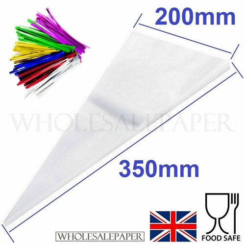 Sweet cone bags clear - cone,
